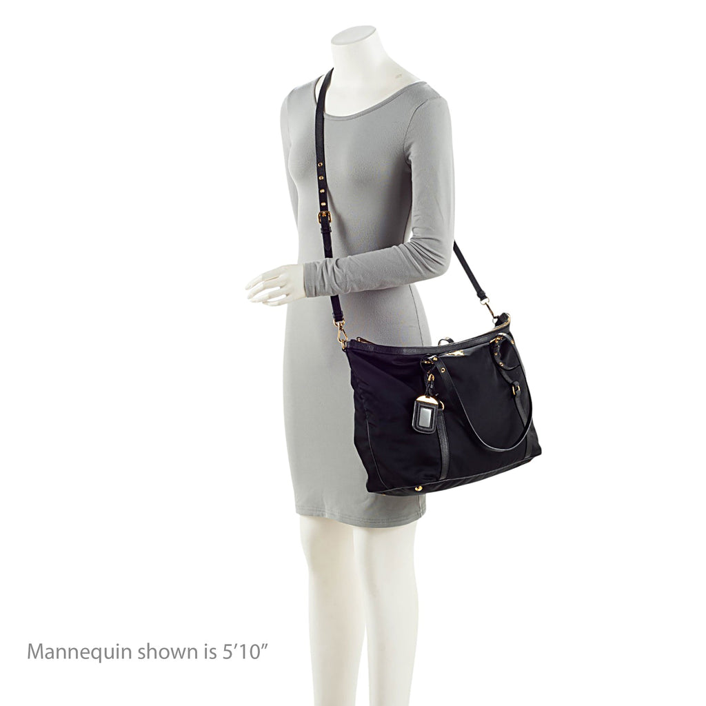 Prada Tessuto Zip Tote Bag - Black