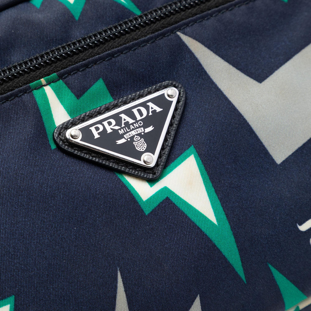 Prada Universal Studios Tessuto Frankenstein Thunder Belt Bag - Blue