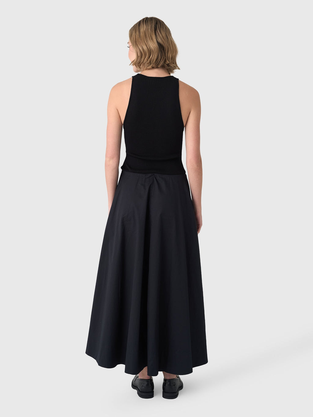St. Agni Women's Knit Bodice Asymm Dress