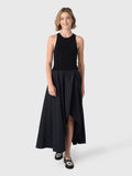 St. Agni Women's Knit Bodice Asymm Dress