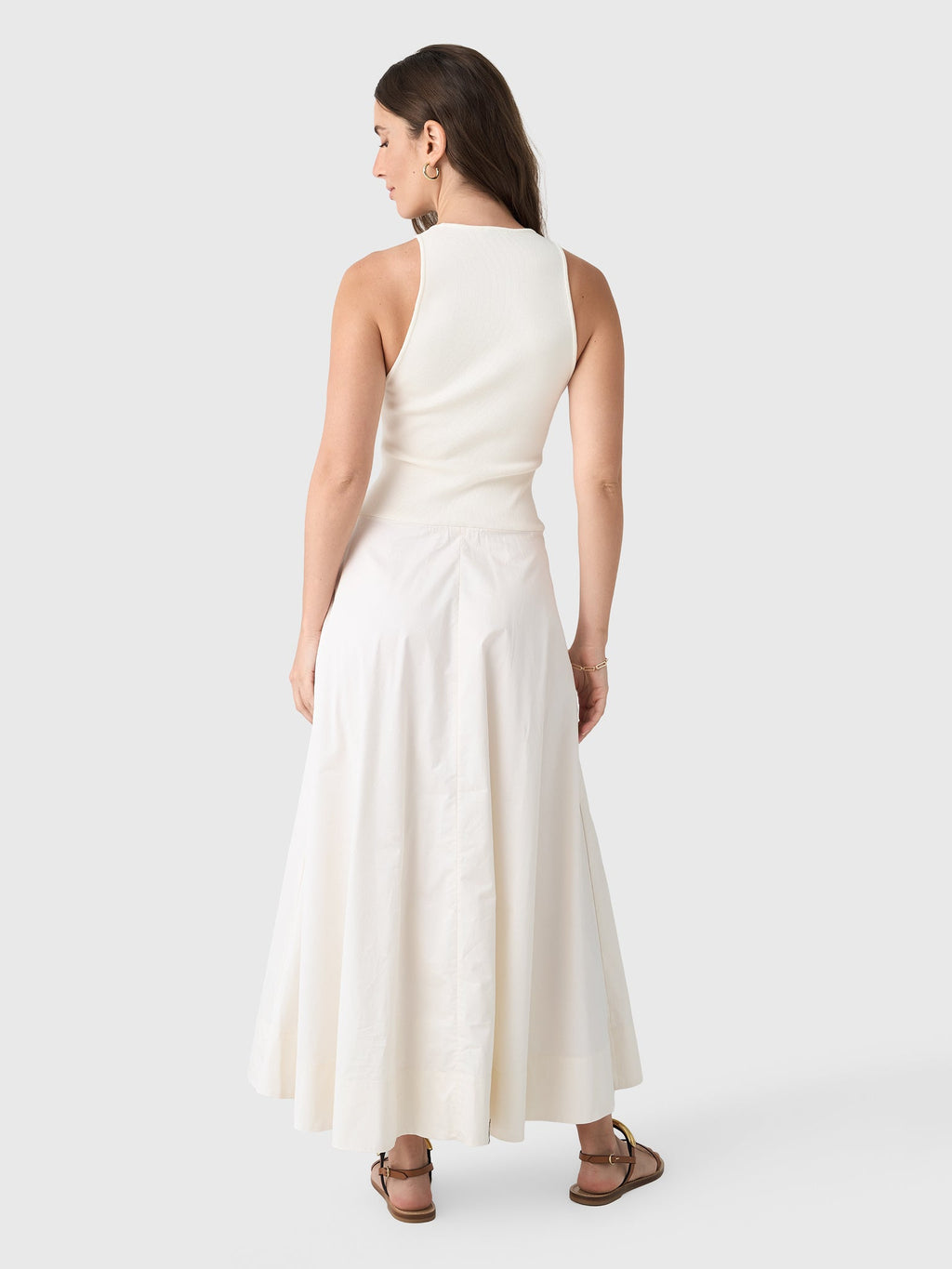 St. Agni Women's Knit Bodice Asymm Dress