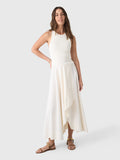 St. Agni Women's Knit Bodice Asymm Dress