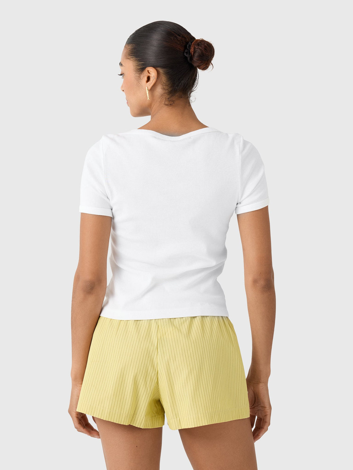 Enza Costa Women's Supima Cotton Bateau Tee