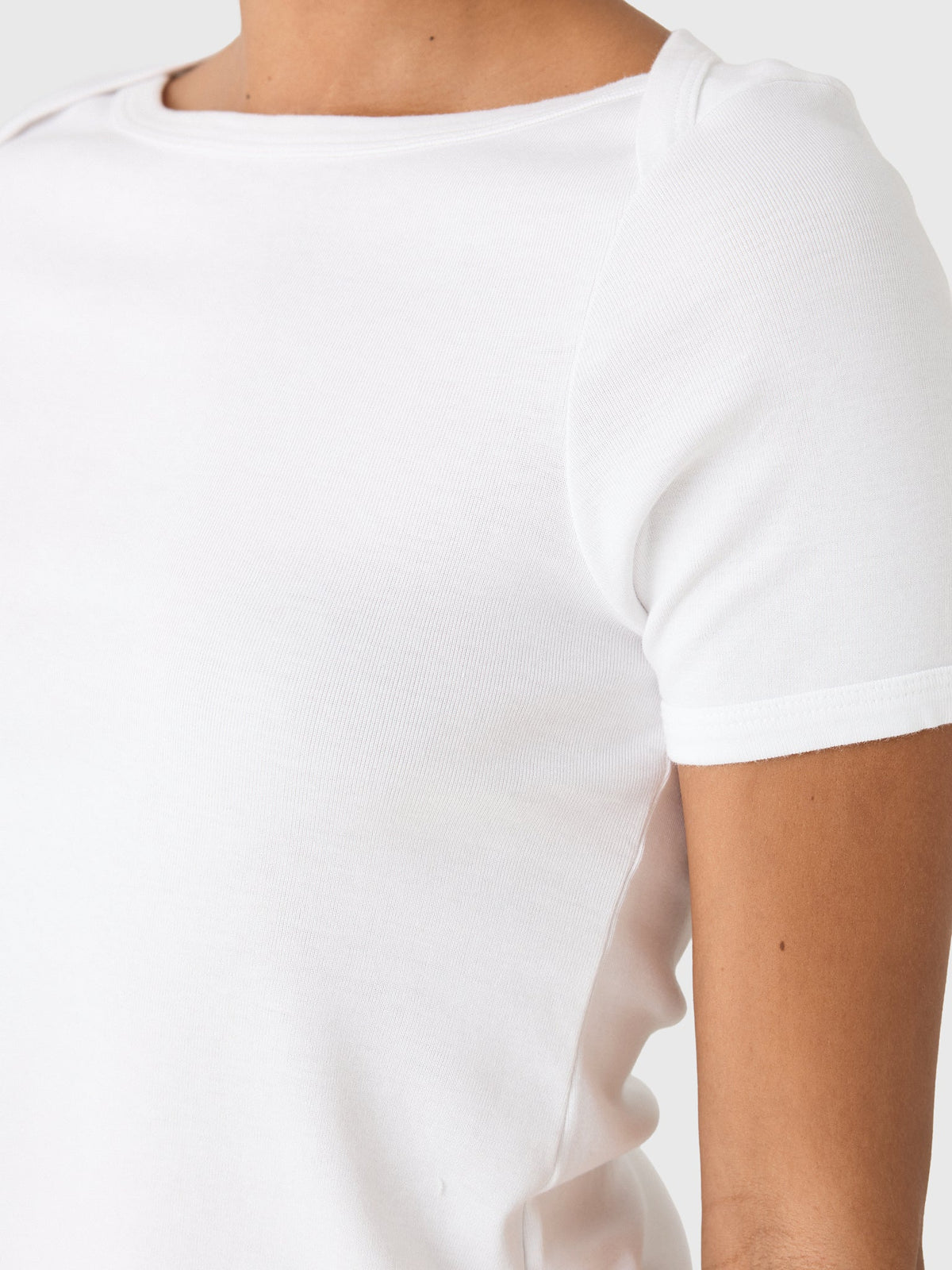 Enza Costa Women's Supima Cotton Bateau Tee