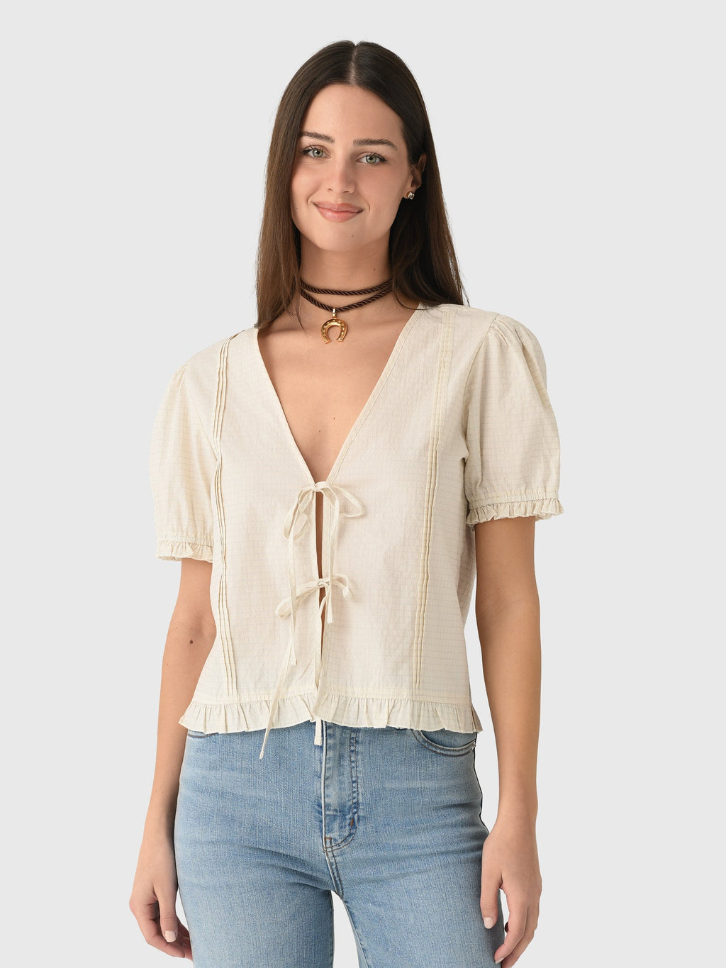 Deiji Studios Women's Pintuck Top