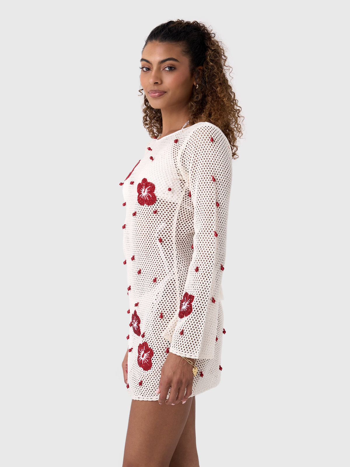 Leslie Amon Women's Treasure Hibiscus Mini Dress