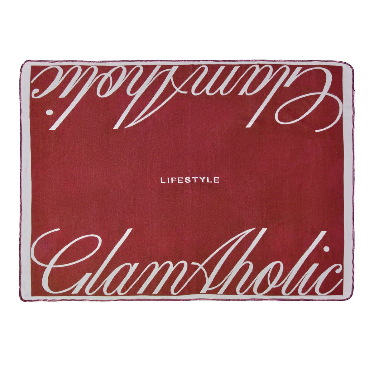 SIGNATURE LUXE THROW BLANKET - BURGUNDY