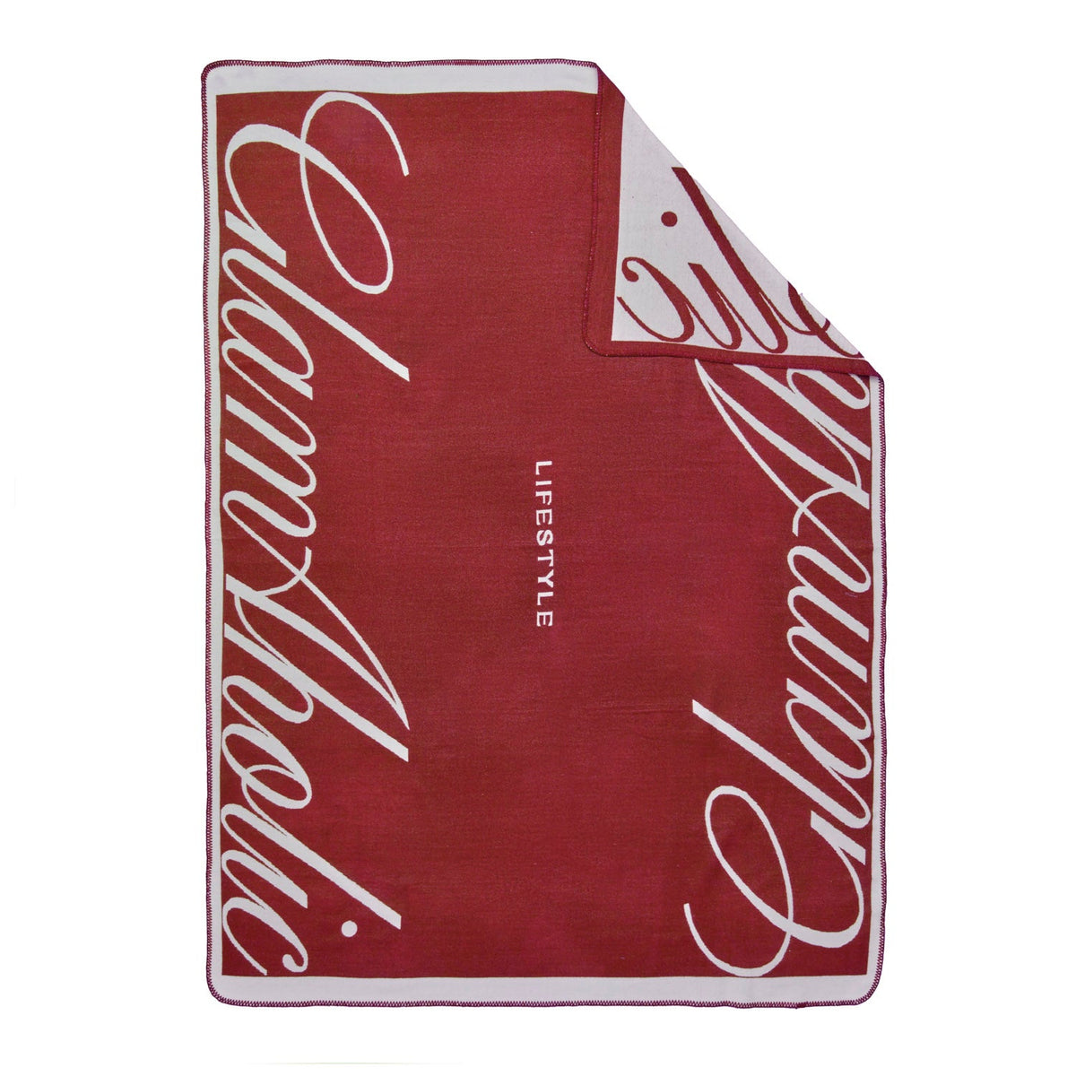 SIGNATURE LUXE THROW BLANKET - BURGUNDY