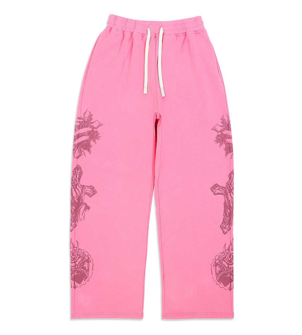 Righteous Tattoo Sweatpants Pink