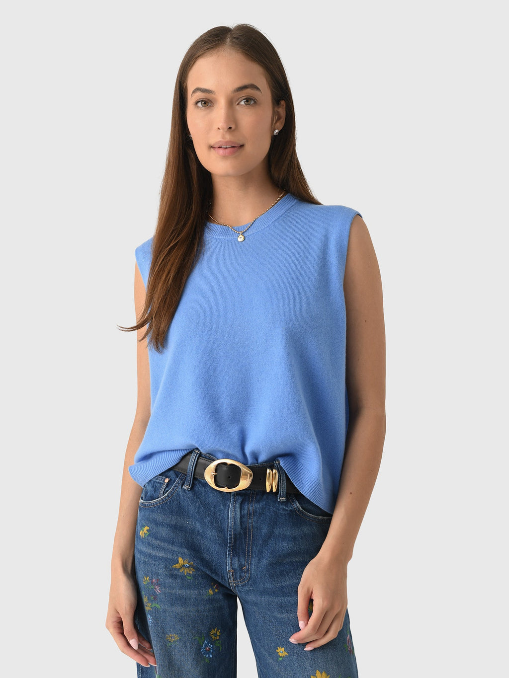 The Great Women's The Cashmere Pullover Vest