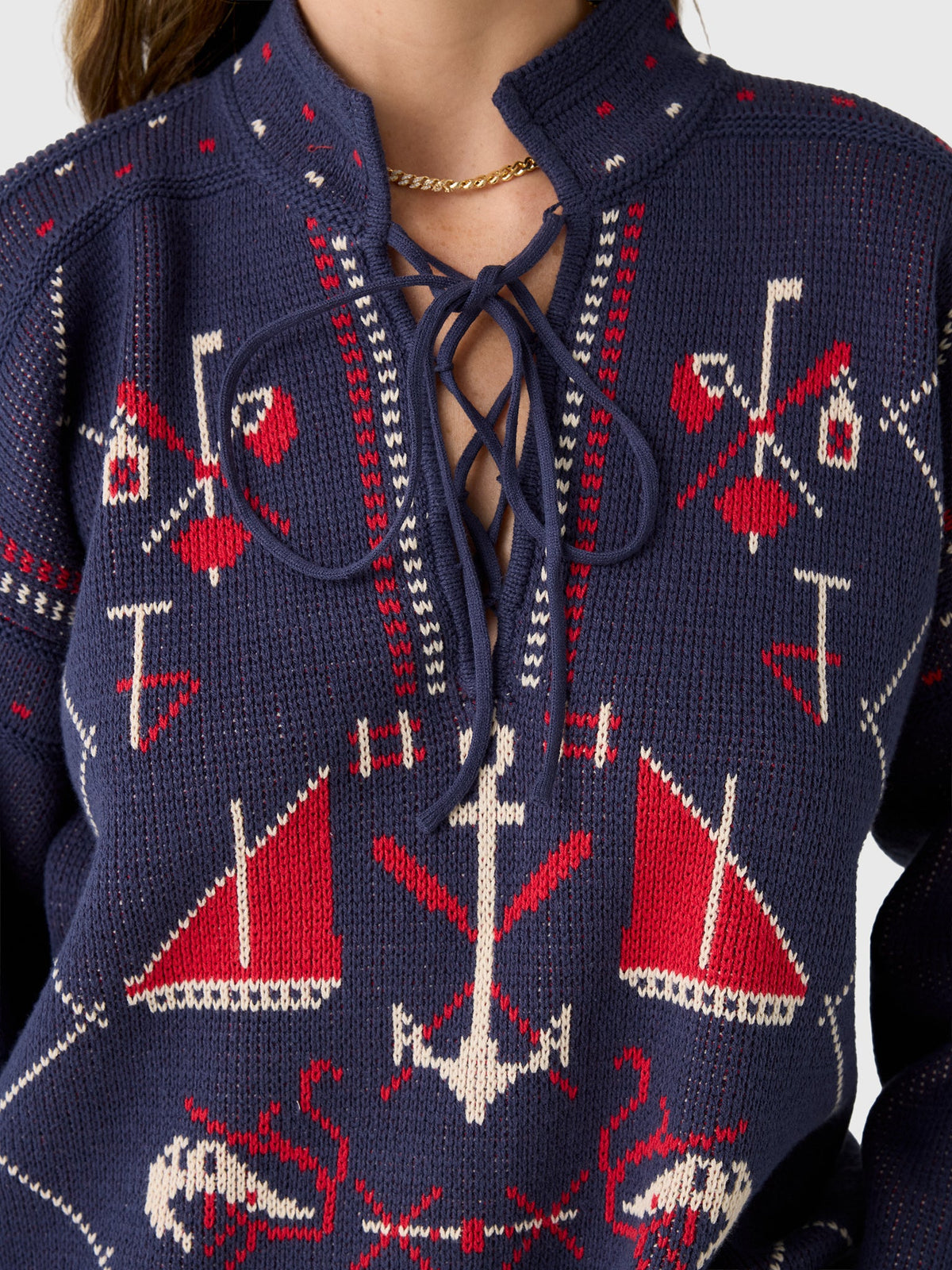 The Great Women's The Fisherman Laceup Pullover