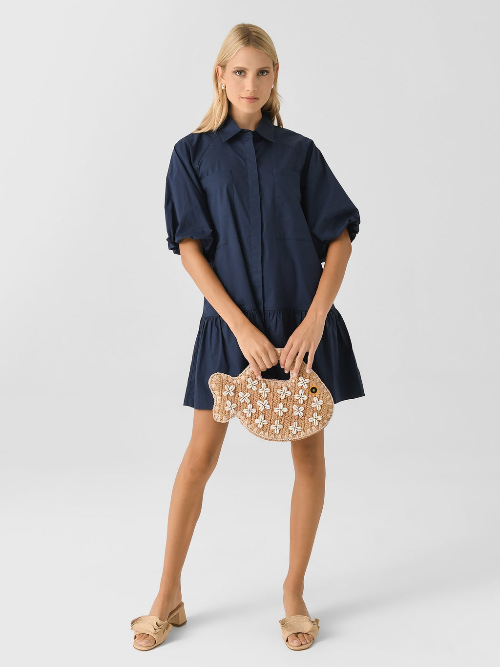 Simkhai Women's Crissy Cotton Poplin Dress