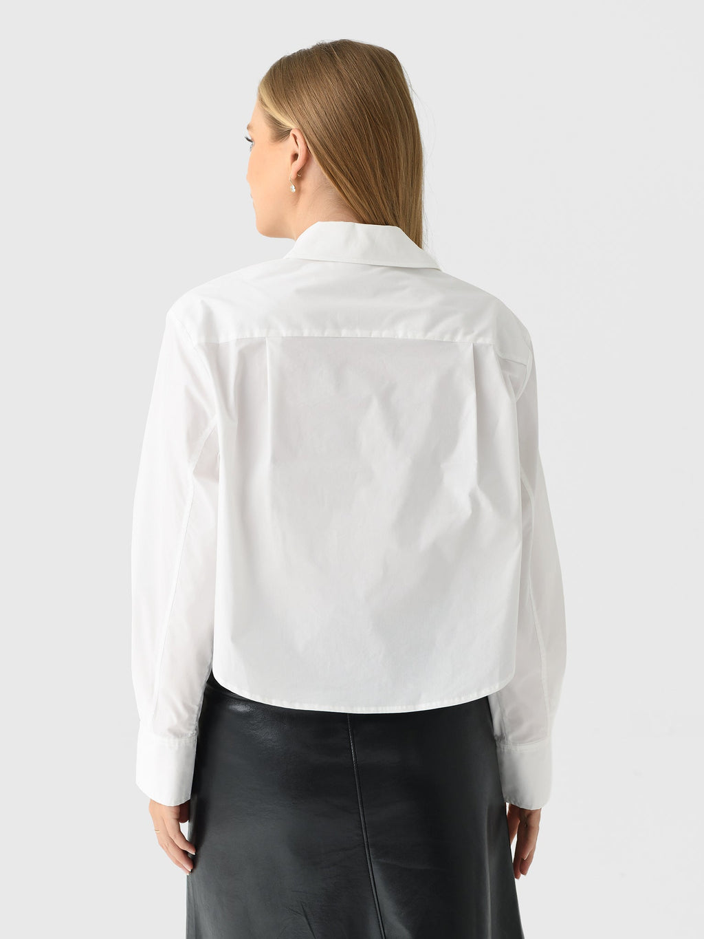 Simkhai Women's Renata Cropped Button-Down Shirt