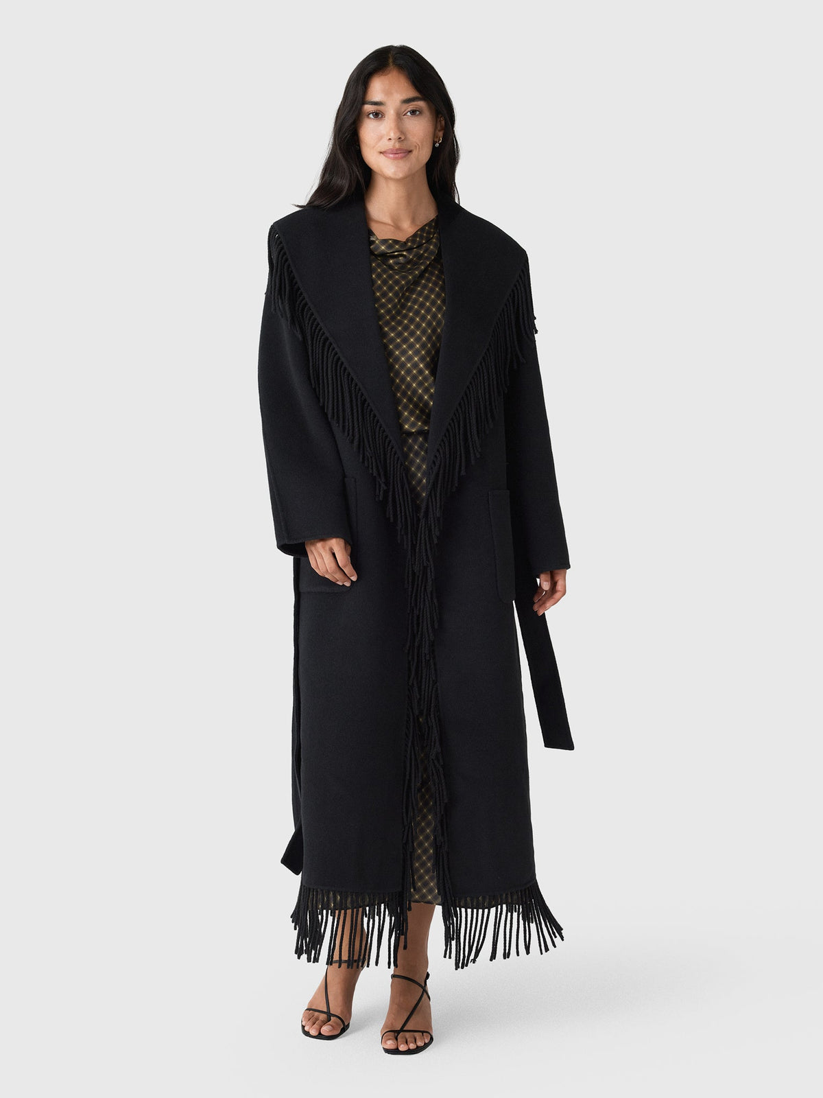 Simkhai Women's Carrie Fringe Robe Coat
