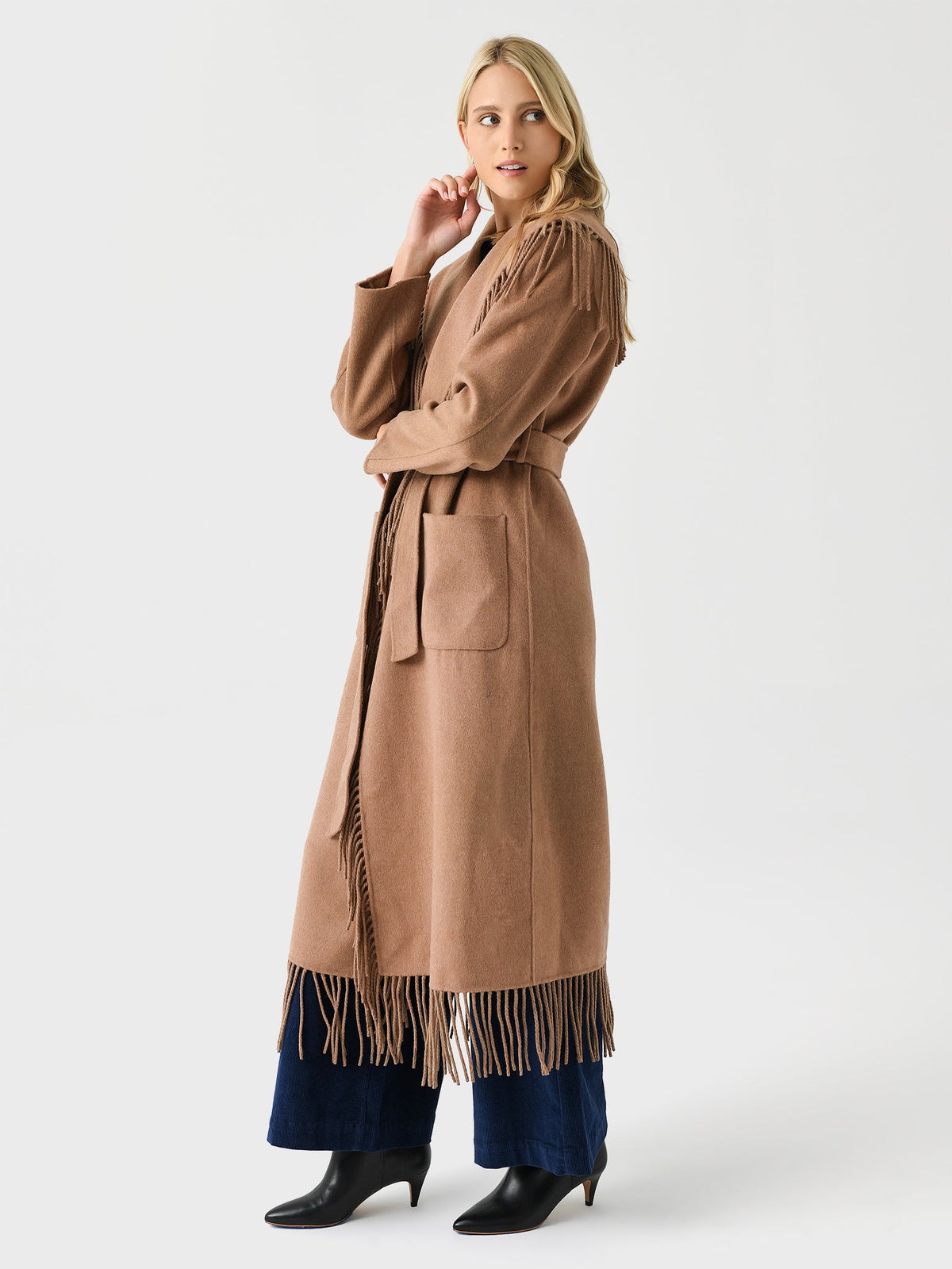 Simkhai Women's Carrie Fringe Robe Coat