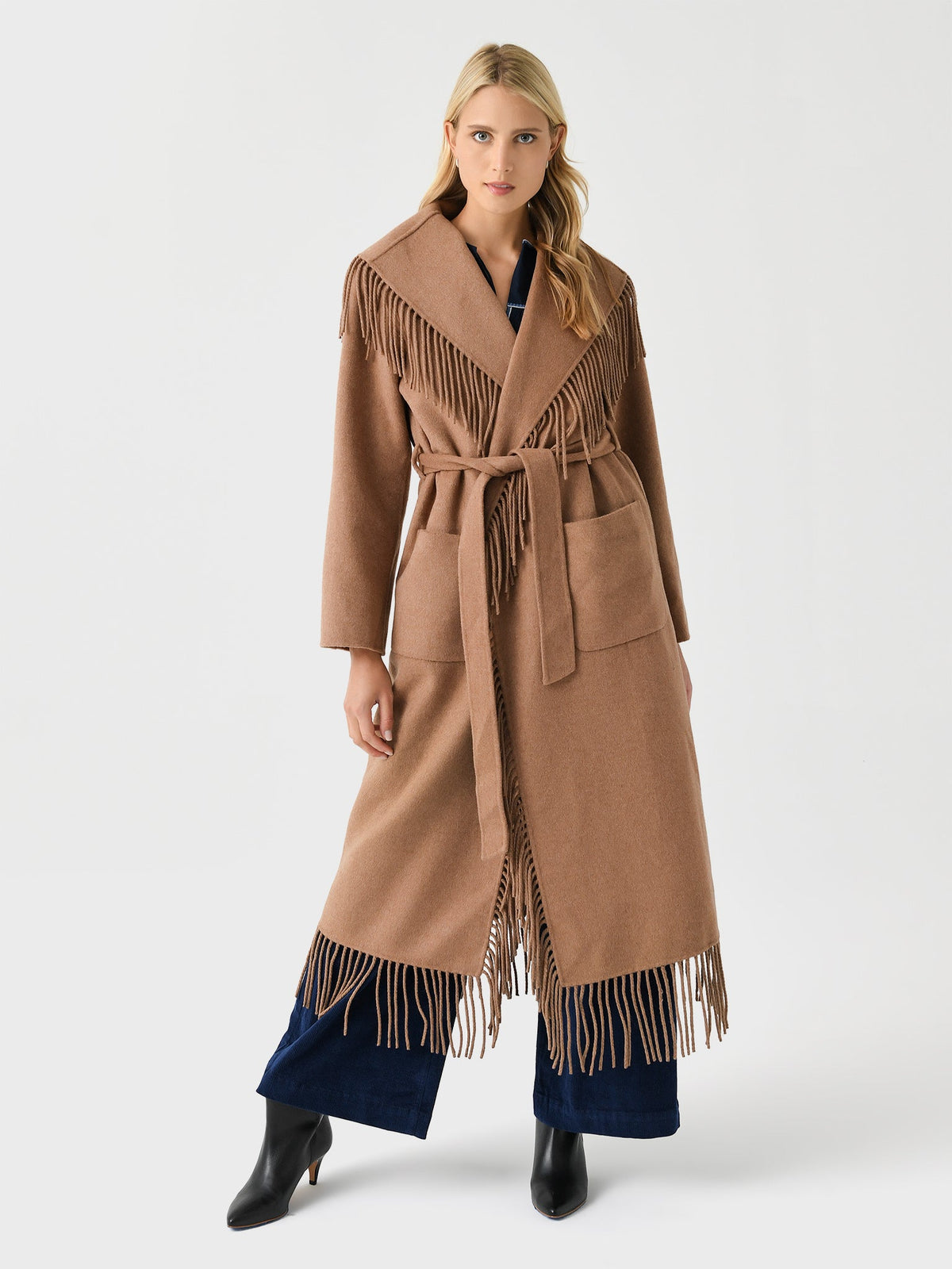Simkhai Women's Carrie Fringe Robe Coat