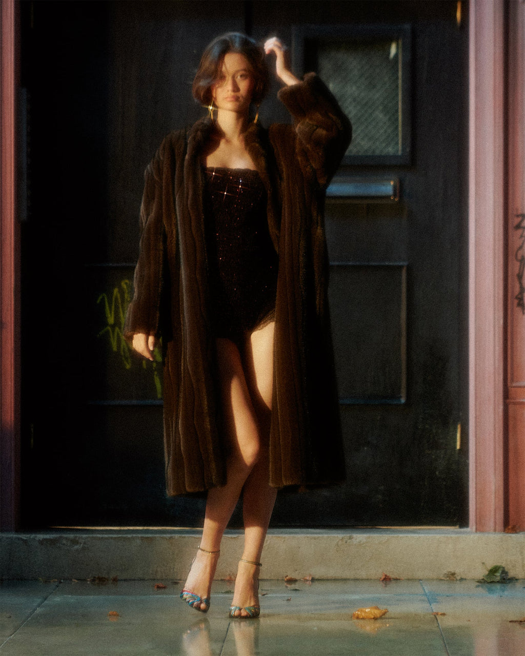 BRINA ROMPER DARK TOFFEE