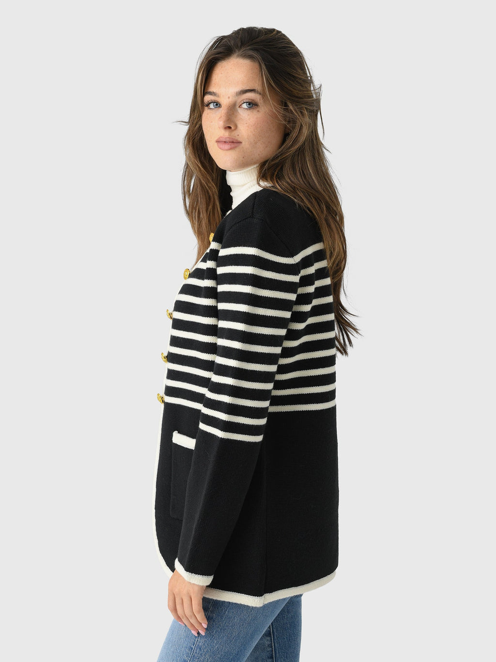 Eche Women's Knit Striped Cardigan