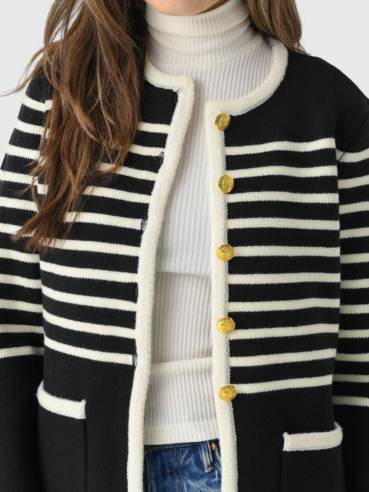 Eche Women's Knit Striped Cardigan