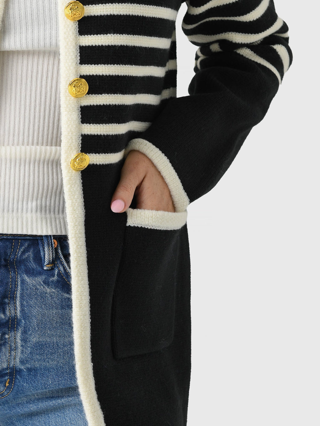 Eche Women's Knit Striped Cardigan
