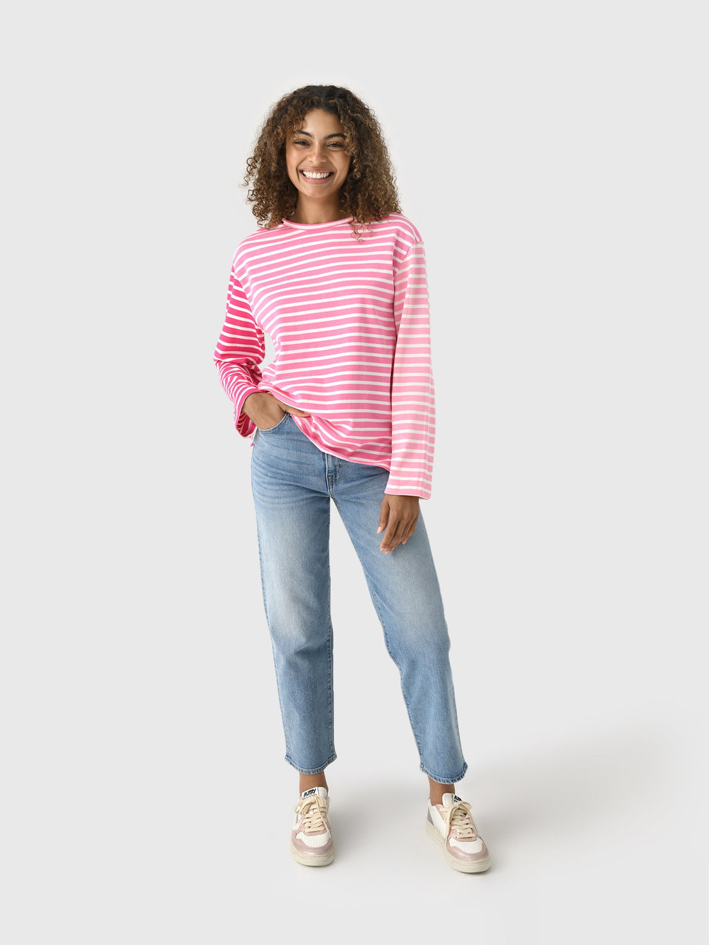 Eche Women's Stripe Color Block Shirt