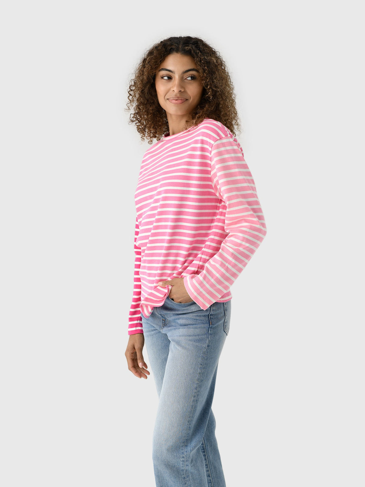 Eche Women's Stripe Color Block Shirt