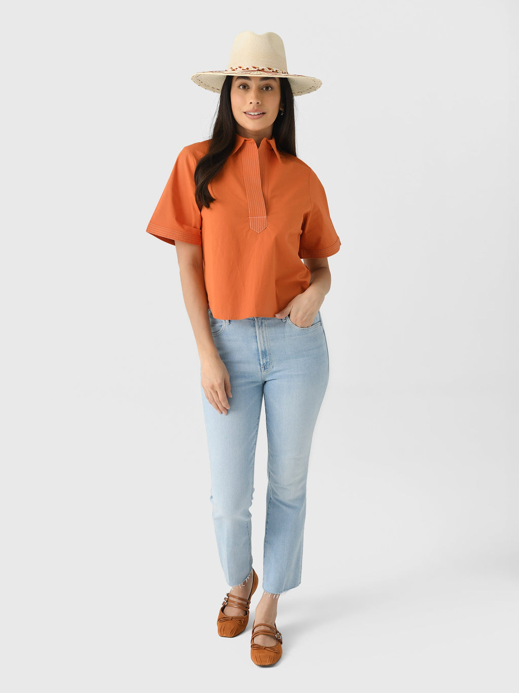 Never A Wallflower Women's Split Neck Top