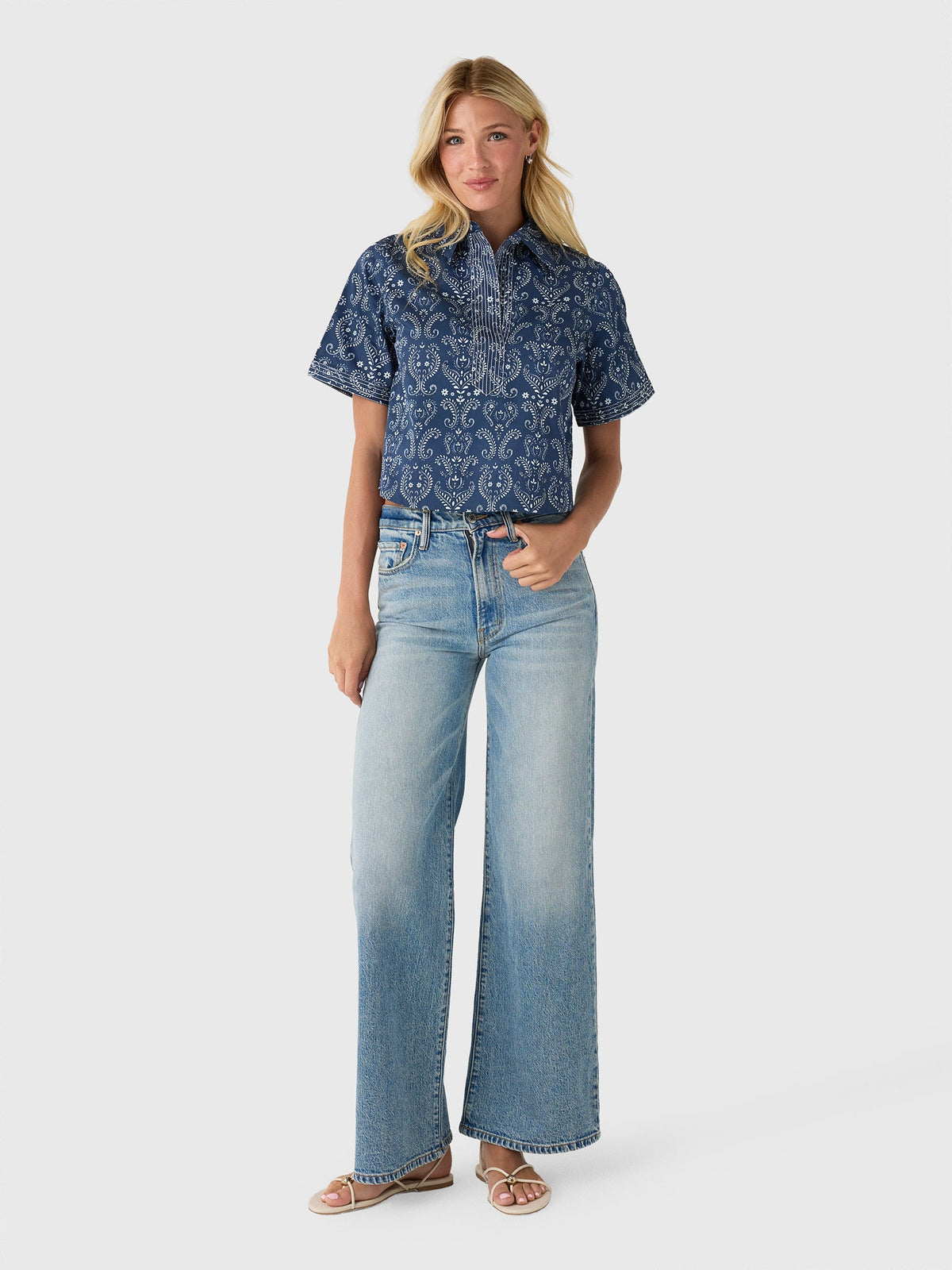 Never A Wallflower Women's Split Neck Top