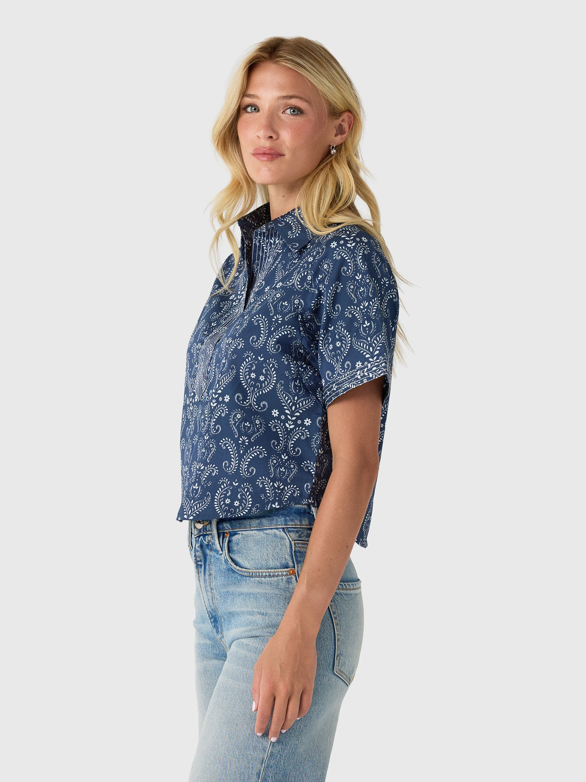 Never A Wallflower Women's Split Neck Top