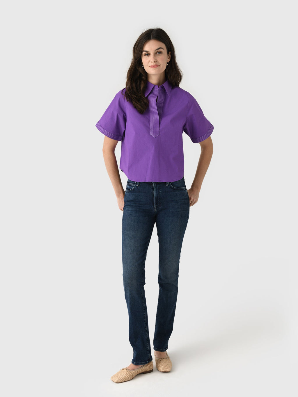 Never A Wallflower Women's Split Neck Top