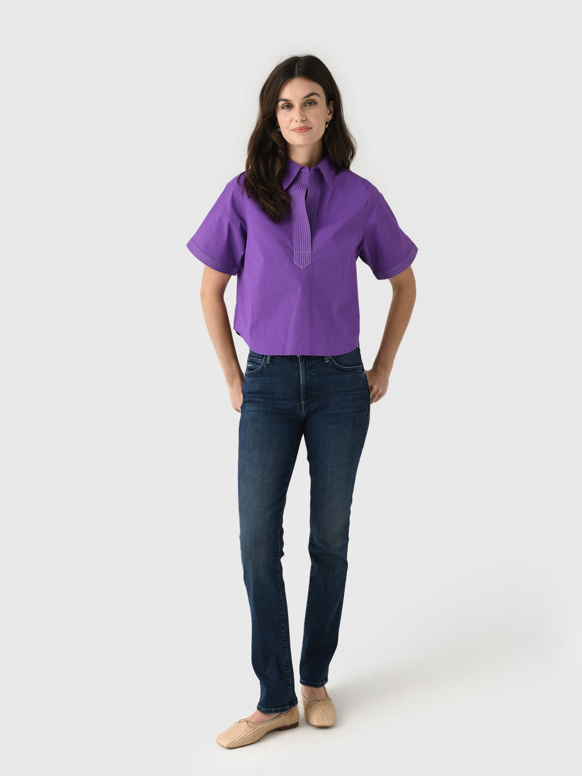 Never A Wallflower Women's Split Neck Top