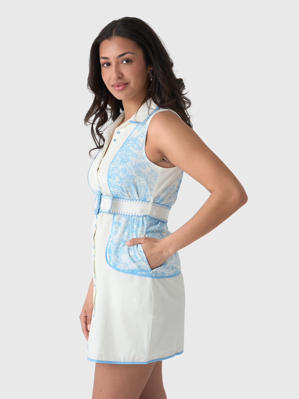 Never A Wallflower Women's Grasse Piped Short Dress