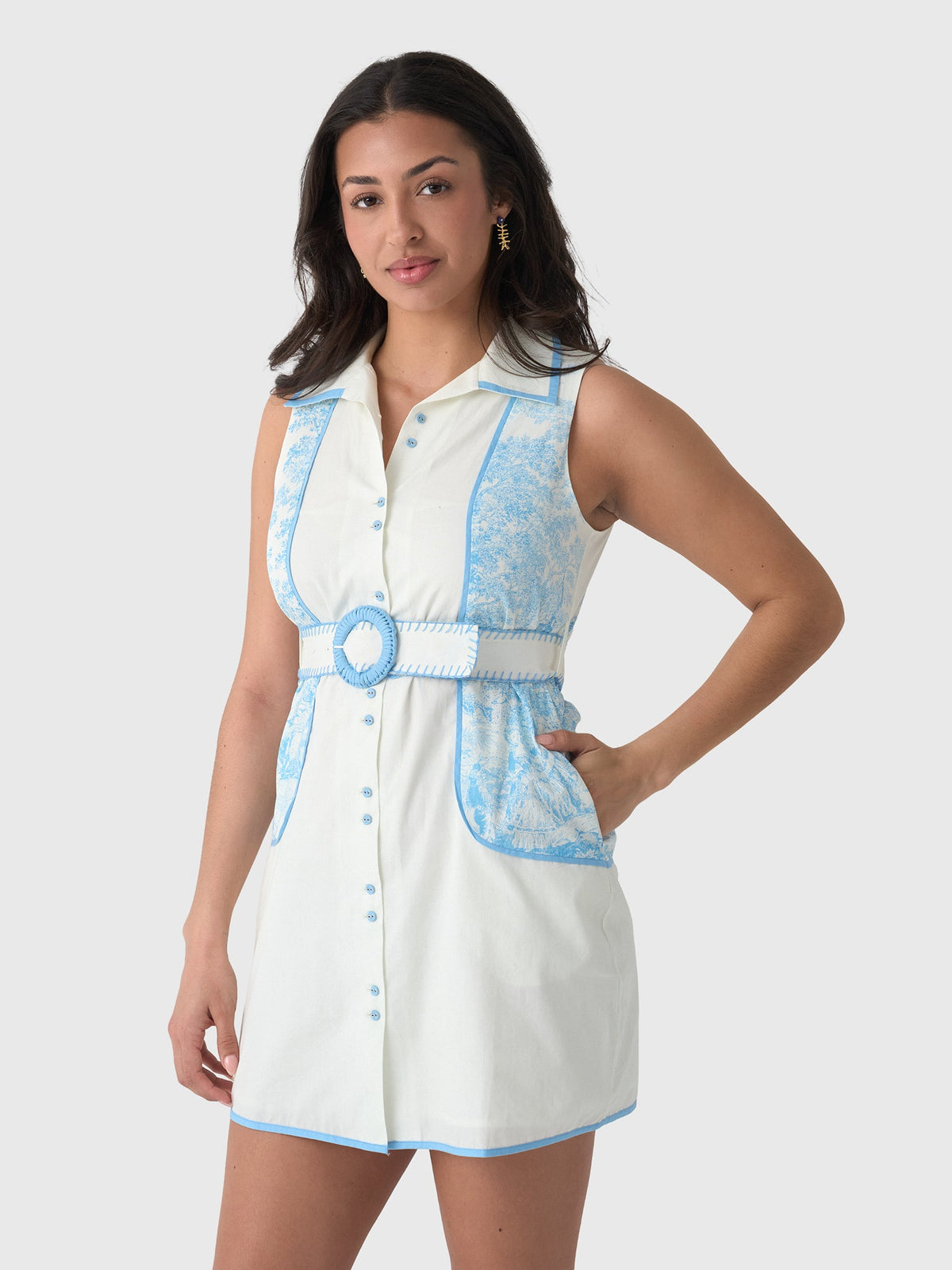 Never A Wallflower Women's Grasse Piped Short Dress