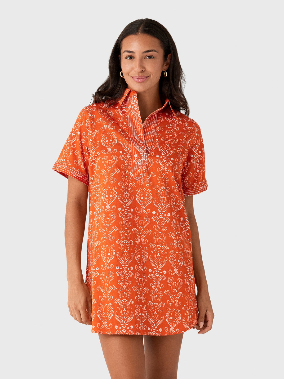 Never A Wallflower Women's Split Neck Dress