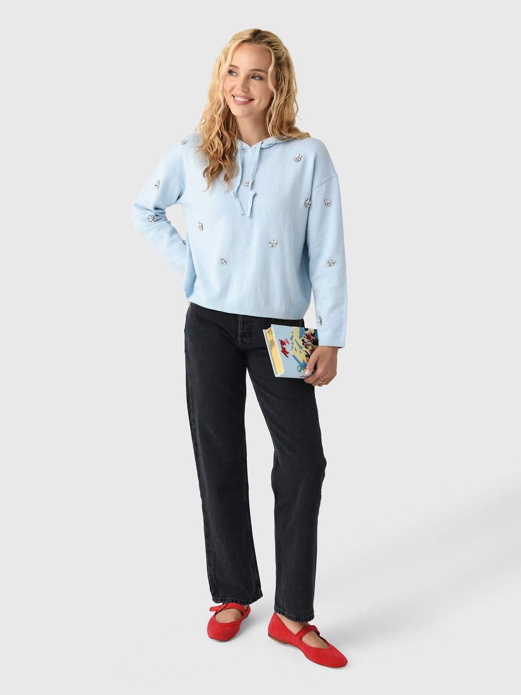 LENÚ Women's Sparkle Hoodie