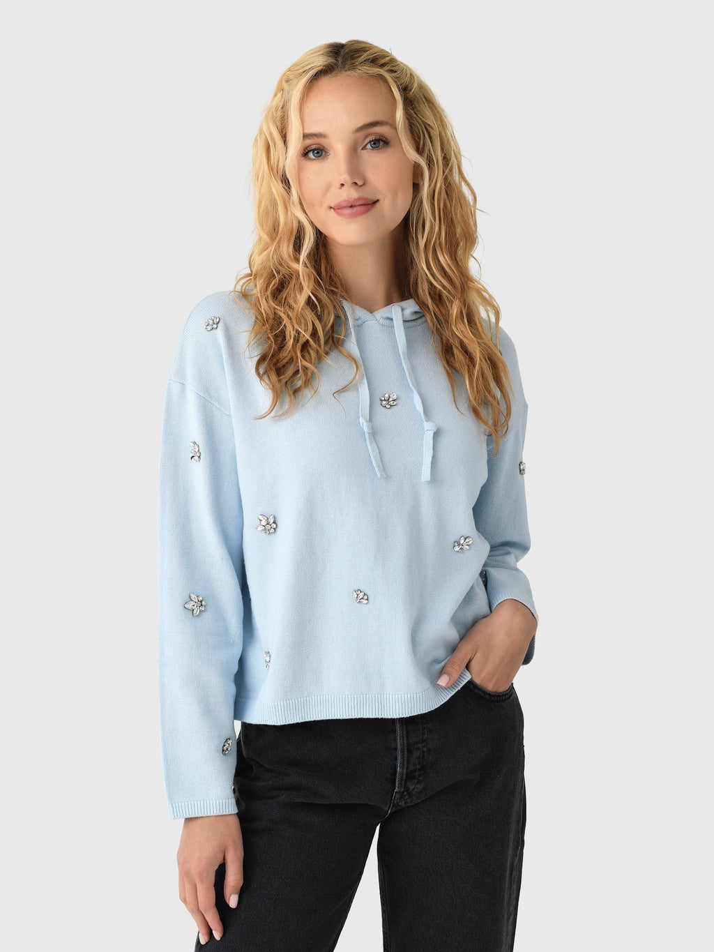 LENÚ Women's Sparkle Hoodie