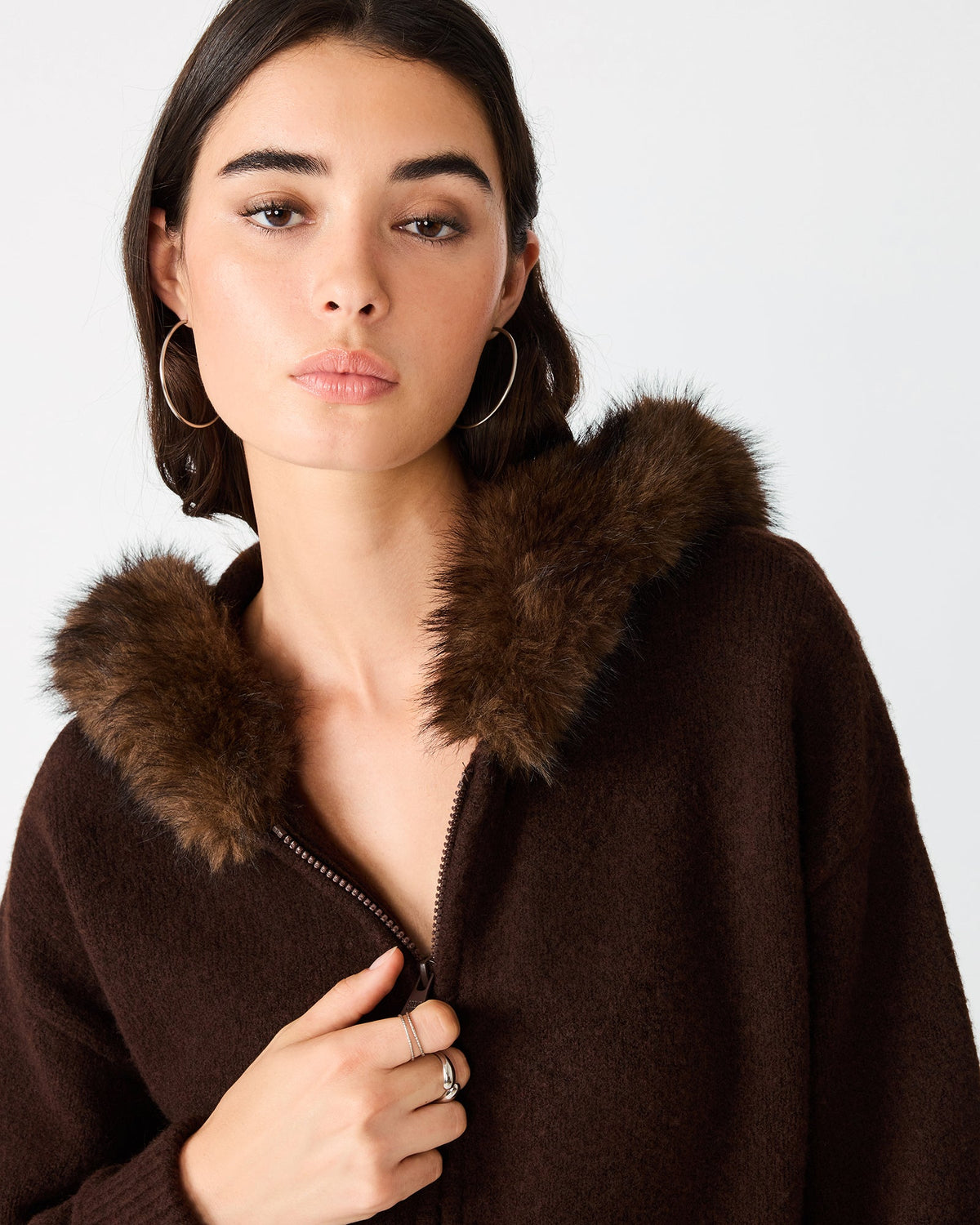 ANGELIQUE SWEATER DARK TOFFEE