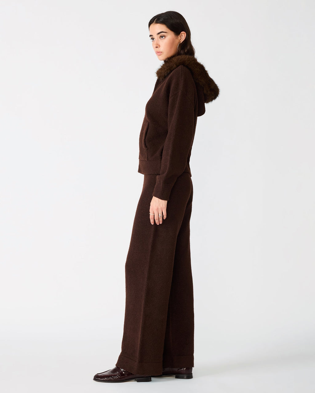 ANGELIQUE SWEATER DARK TOFFEE