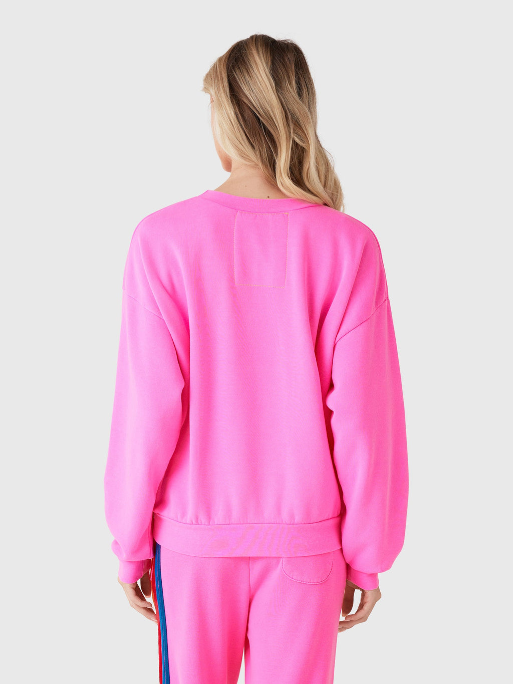 Aviator Nation Women's 5 Stripe Relaxed Crew Sweatshirt