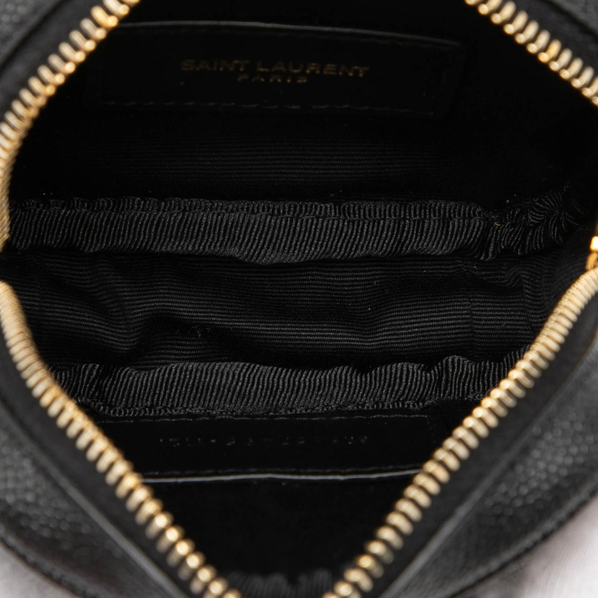Saint Laurent Baby Matelasse Grain De Poudre Monogram Lou Camera Bag - Black