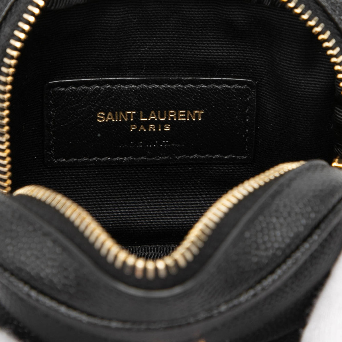 Saint Laurent Baby Matelasse Grain De Poudre Monogram Lou Camera Bag - Black