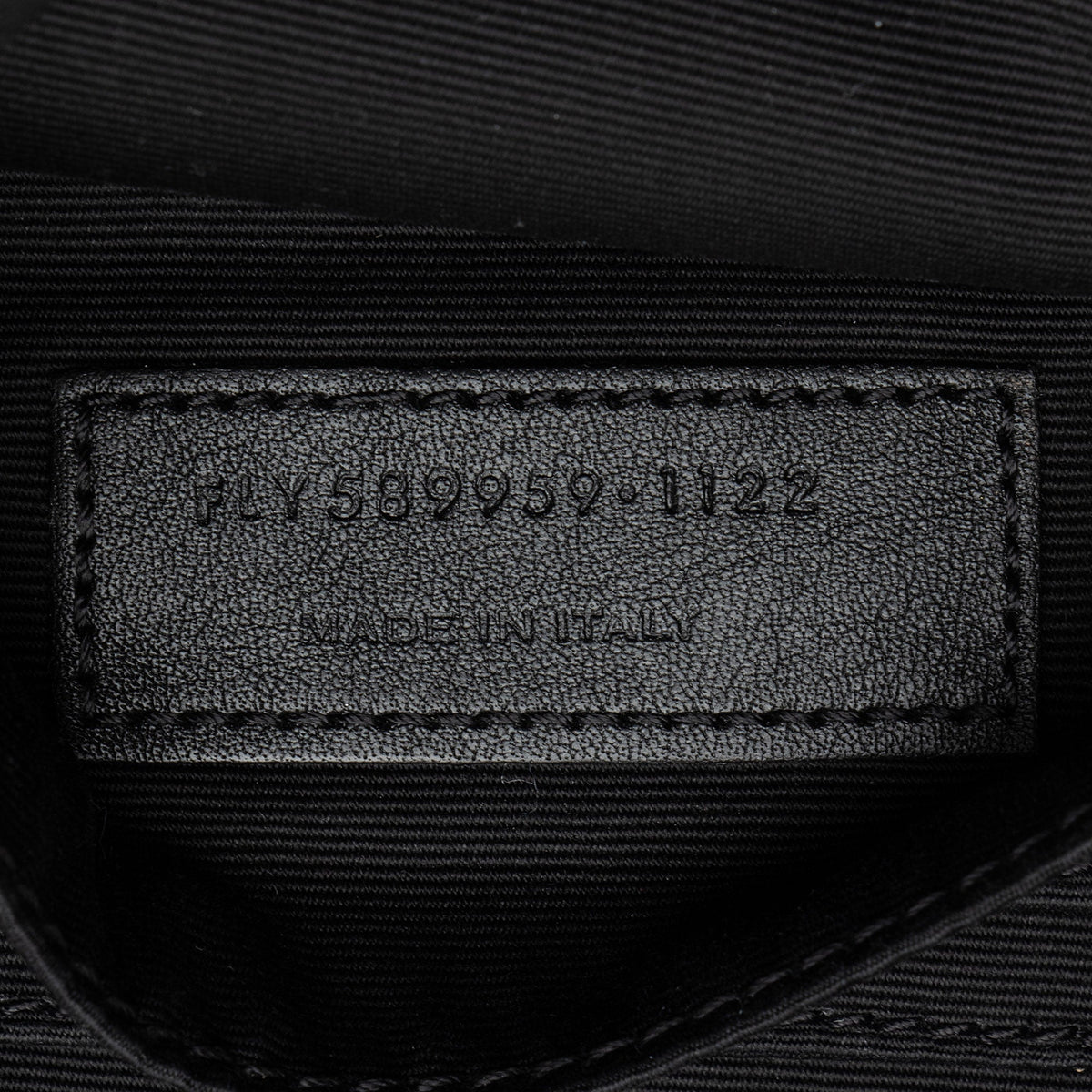 Saint Laurent Calfskin Monogram Cassandre Classic Belt Bag - Black
