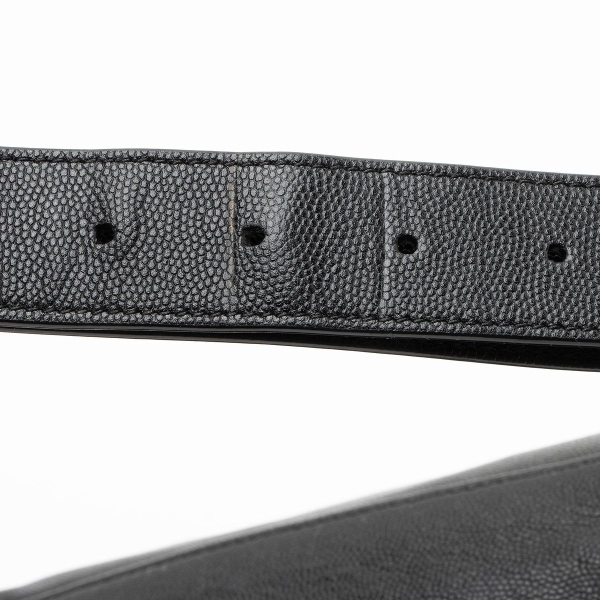 Saint Laurent Calfskin Monogram Cassandre Classic Belt Bag - Black