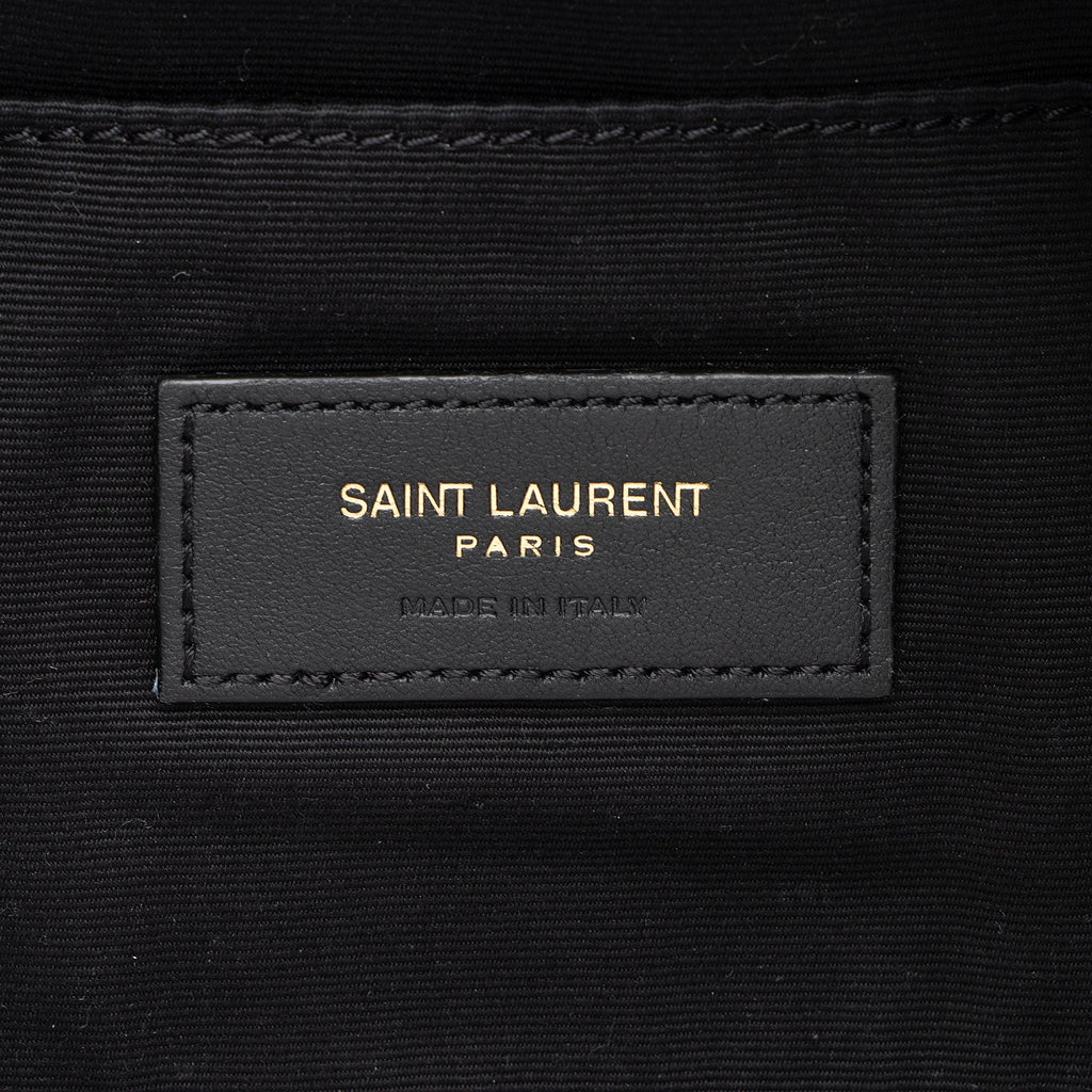 Saint Laurent Calfskin Monogram Cassandre Classic Belt Bag - Black