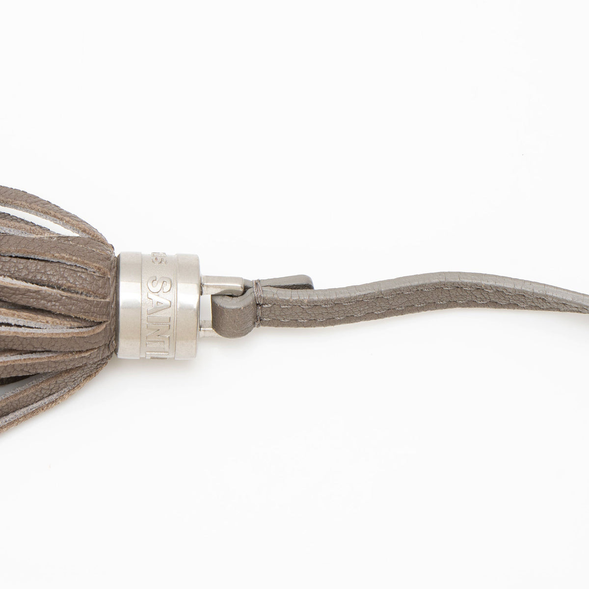 Saint Laurent Calfskin Monogram Lou Camera Bag - Grey
