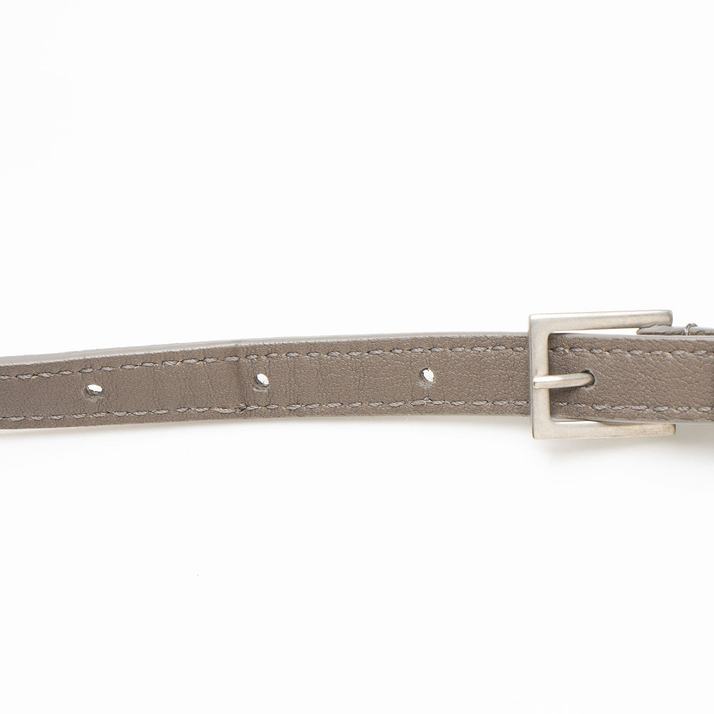 Saint Laurent Calfskin Monogram Lou Camera Bag - Grey