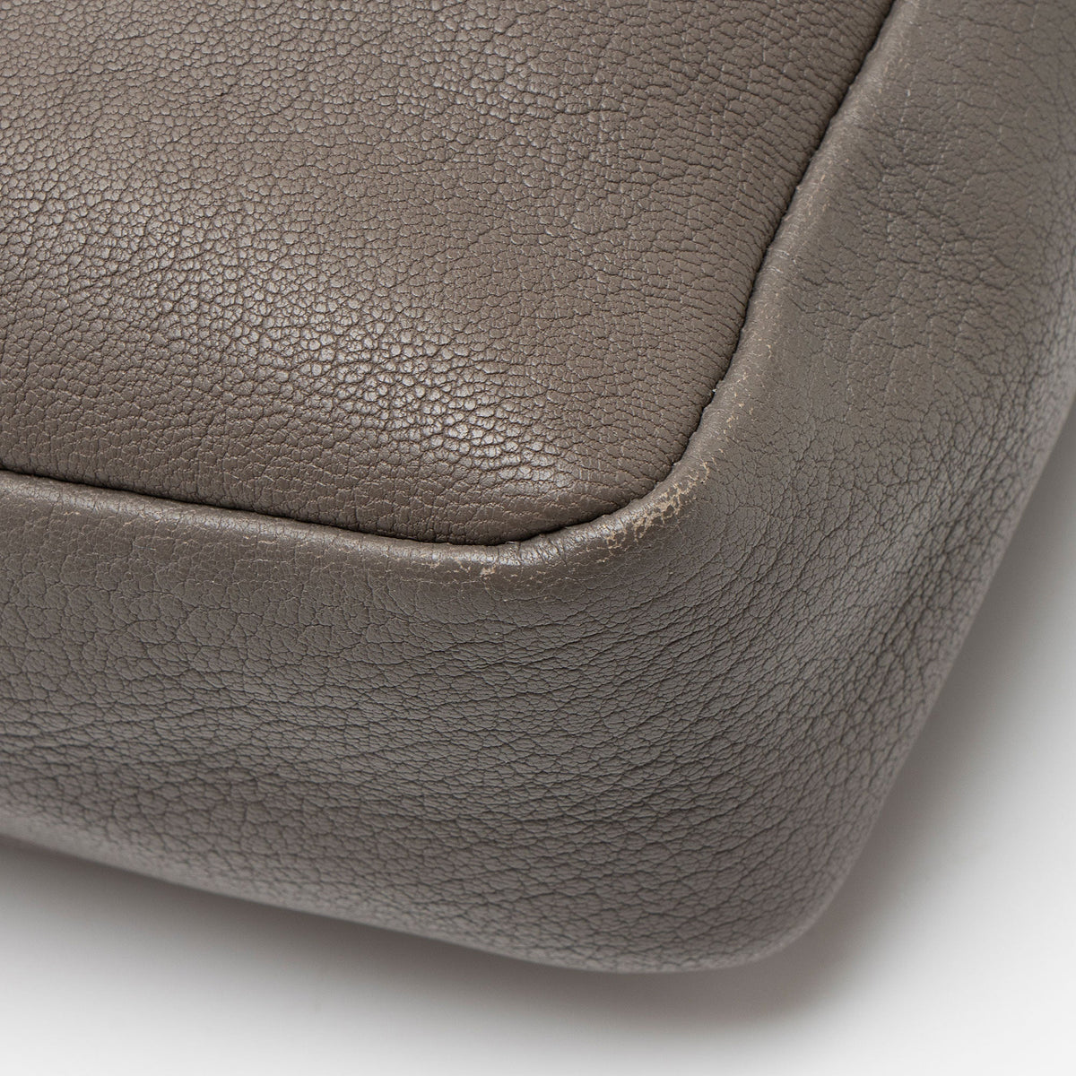 Saint Laurent Calfskin Monogram Lou Camera Bag - Grey