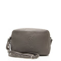 Saint Laurent Calfskin Monogram Lou Camera Bag - Grey