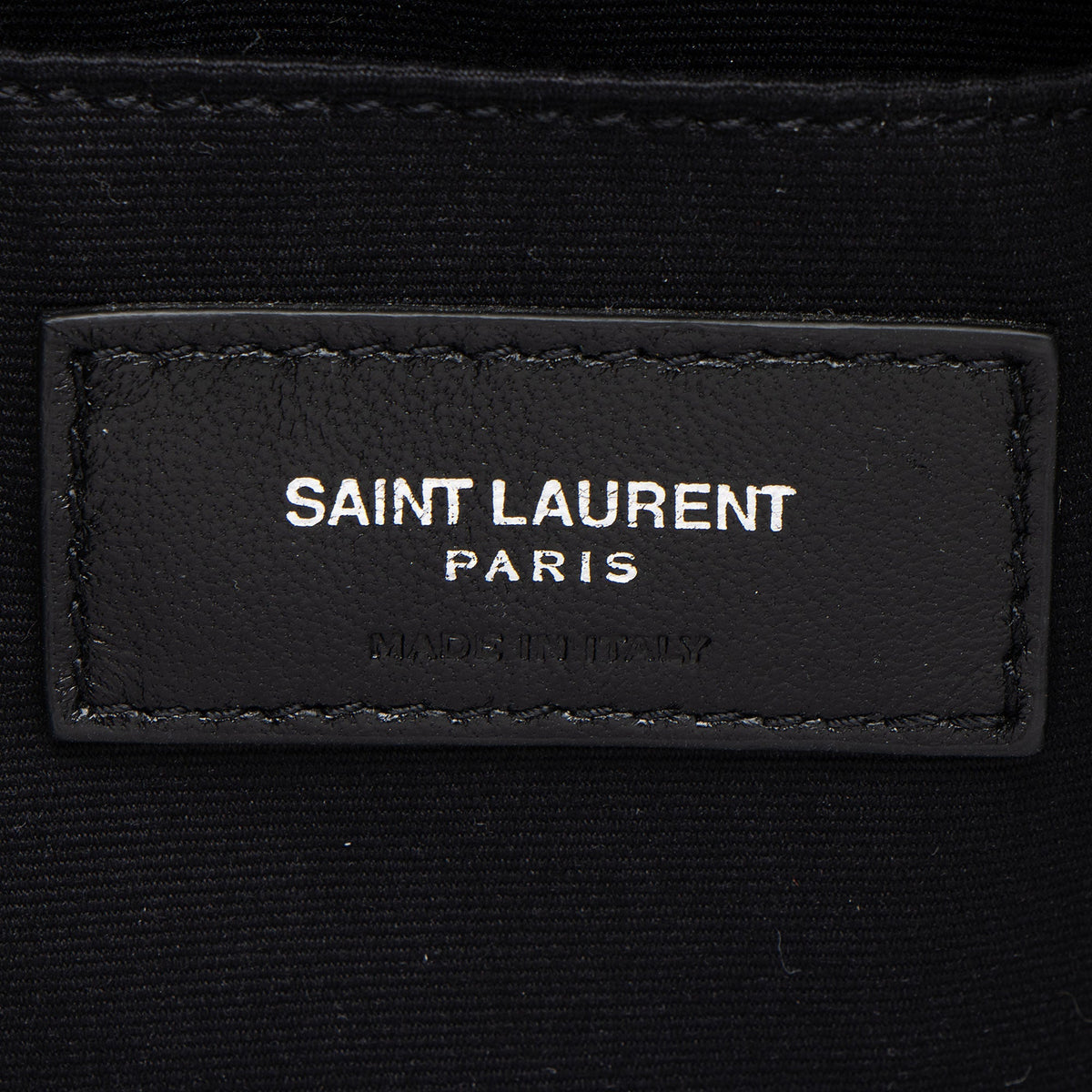 Saint Laurent Calfskin Monogram Lou Camera Bag - Grey