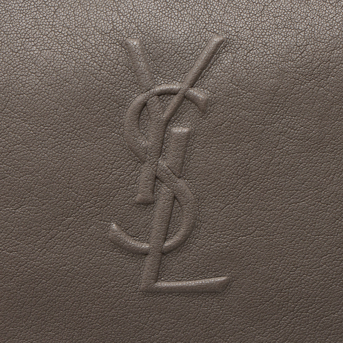 Saint Laurent Calfskin Monogram Lou Camera Bag - Grey
